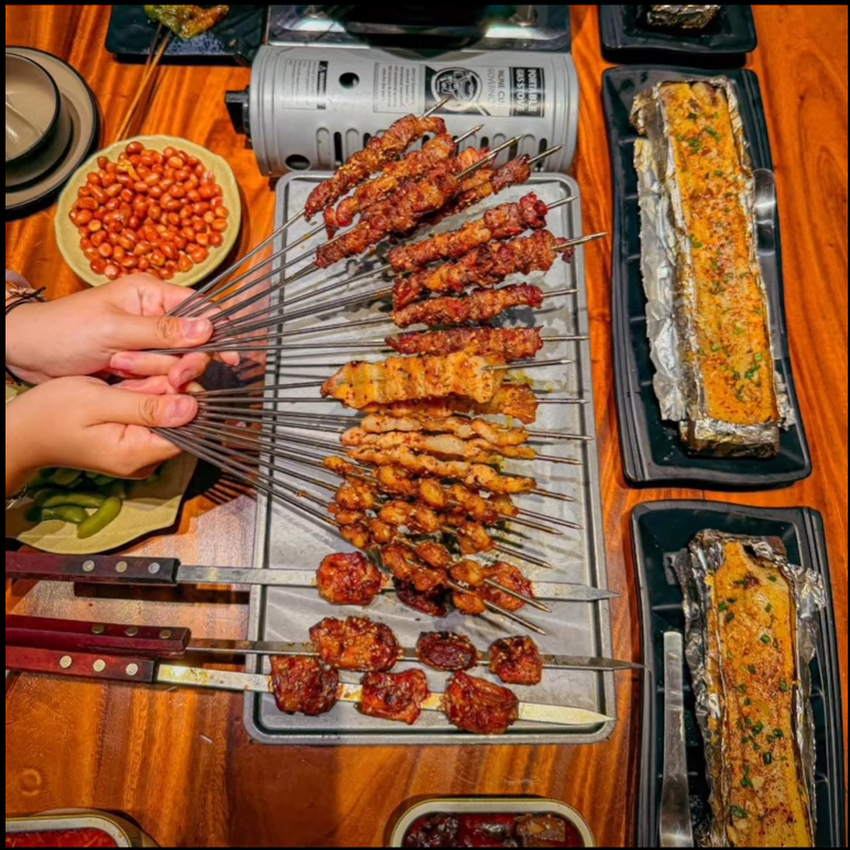 Table full of delicious food